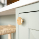 Knop Como Big - Gepolijst Messing