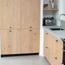 Knop T-type - Matzwart