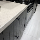 Knop T-type - Matzwart