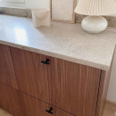 Knop T-type - Matzwart