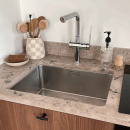 Knop T-type - Matzwart