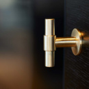 Knop T Uniform - Geborsteld Onbehandeld Messing