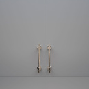 Handgreep Uniform - 128mm - Vernikkeld