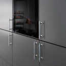 Handgreep Uniform - 128mm - Vernikkeld