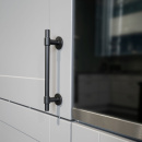 Handgreep Uniform - 128mm - Mat Zwart