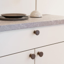 Knop Uno - Gebronsd Messing