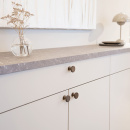 Knop Uno - Gebronsd Messing