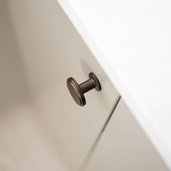 Knop Uno - Gebronsd Messing