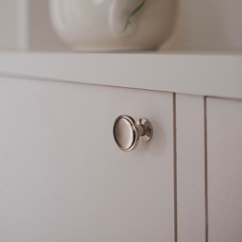 Knop Uno - Vernikkeld