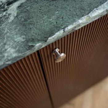 Knop Uno - Geborsteld RVS