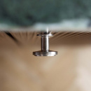 Knop Uno - Geborsteld RVS