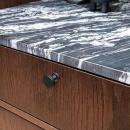 Knop Uno - Mat Zwart