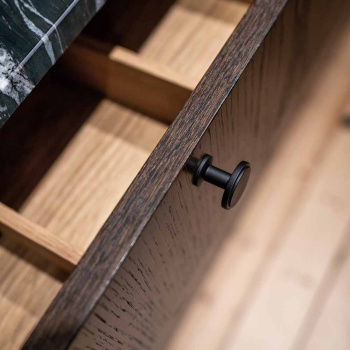 Knop Uno - Mat Zwart