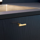 Knop T Spira - Gepolijst Messing