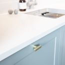 Knop T Ethel - Geborsteld Messing