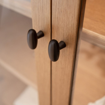 Knop T Oliver - Gebronsd Messing