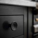 Knop Fleur - Gietijzer Zwart