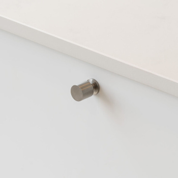 Knop Solo - 21mm - Geborsteld RVS