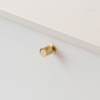 Knop Solo - 21mm - Gepolijst Messing