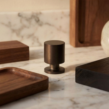Knop Solo - 21mm - Gebronsd Messing