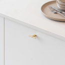 Knop T Petit - Gepolijst Messing