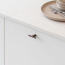 Knop T Petit - Gebronsd Messing