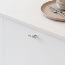 Knop T Petit - Vernikkeld