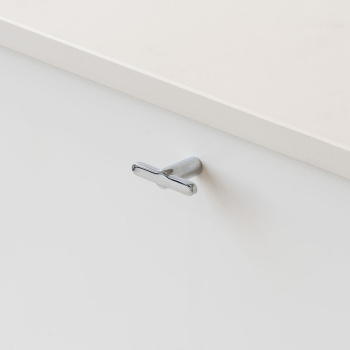 Knop T Flow - Gepolijst Chroom