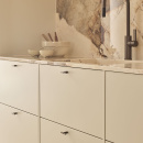 Knop T Flow - Gebronsd Messing