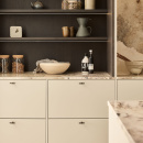 Knop T Flow - Gebronsd Messing