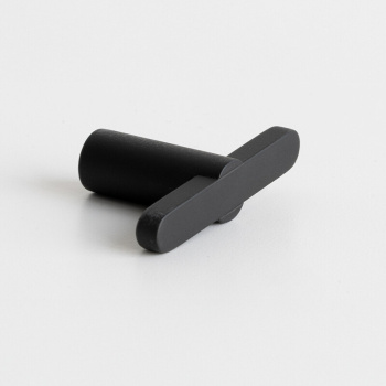 Knop T Flow - Mat Zwart