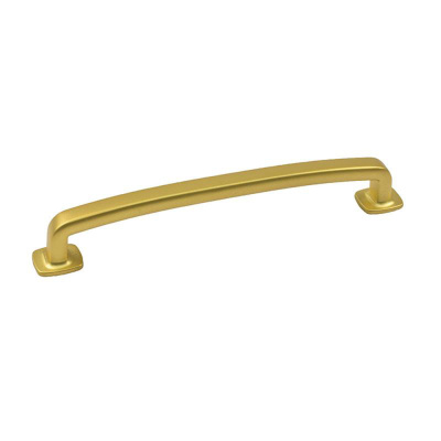 Handgreep Retro - 160mm - Geborsteld Messing in de groep Handgreep / Kleur/Materiaal / Messing bij Beslag Online (345756-11)