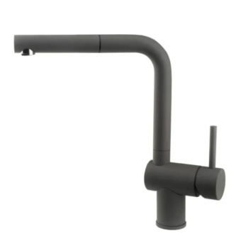 Keukenmengkraan Venedig - Uittrekbare Uitloop - Silgranit Rockgrey