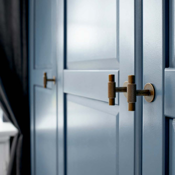 Knop T Manor - Antiek Messing
