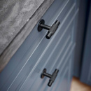 Knop T Manor - Mat Zwart