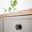 Kast Knop Orbit - 35mm - Mat Zwart