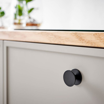 Kast Knop Orbit - 35mm - Mat Zwart