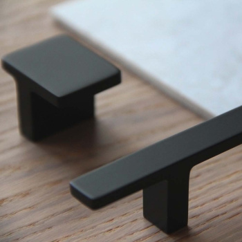 Knop Transit - 16mm - Mat Zwart
