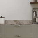 Knop T Bond - Donker Gebeitst Eiken/Geborsteld Messing