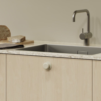 Knop Colette - 50mm - Glossy Dusty Creme