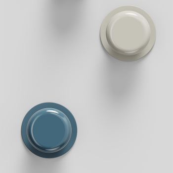 Knop Colette - 50mm - Glossy Dusty Creme