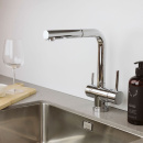 Keukenmengkraan London - Uittrekbare Uitloop - Chroom