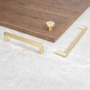 Knop 2078 - Geborsteld Messing