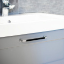 Handgreep Lounge - 160mm - Chroom/Zwart Leer