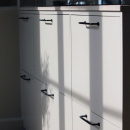 Handgreep Lounge - 160mm - Zwart/Zwart Leer