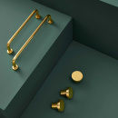 Handgreep Lounge - 160mm - Gepolijst Messing