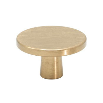 Knop Plato - Geborsteld Messing