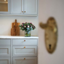 Knop Jubilee - 28mm - Onbehandeld Messing