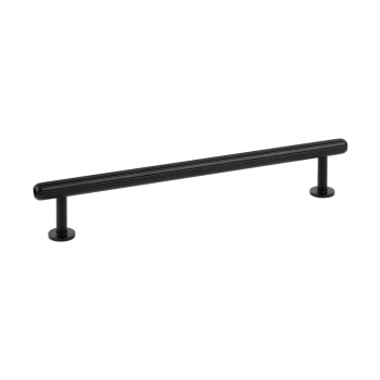Handgreep Rille Mini - 160mm - Geborsteld Zwart