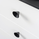 Knop Conic - 29mm - Mat Zwart